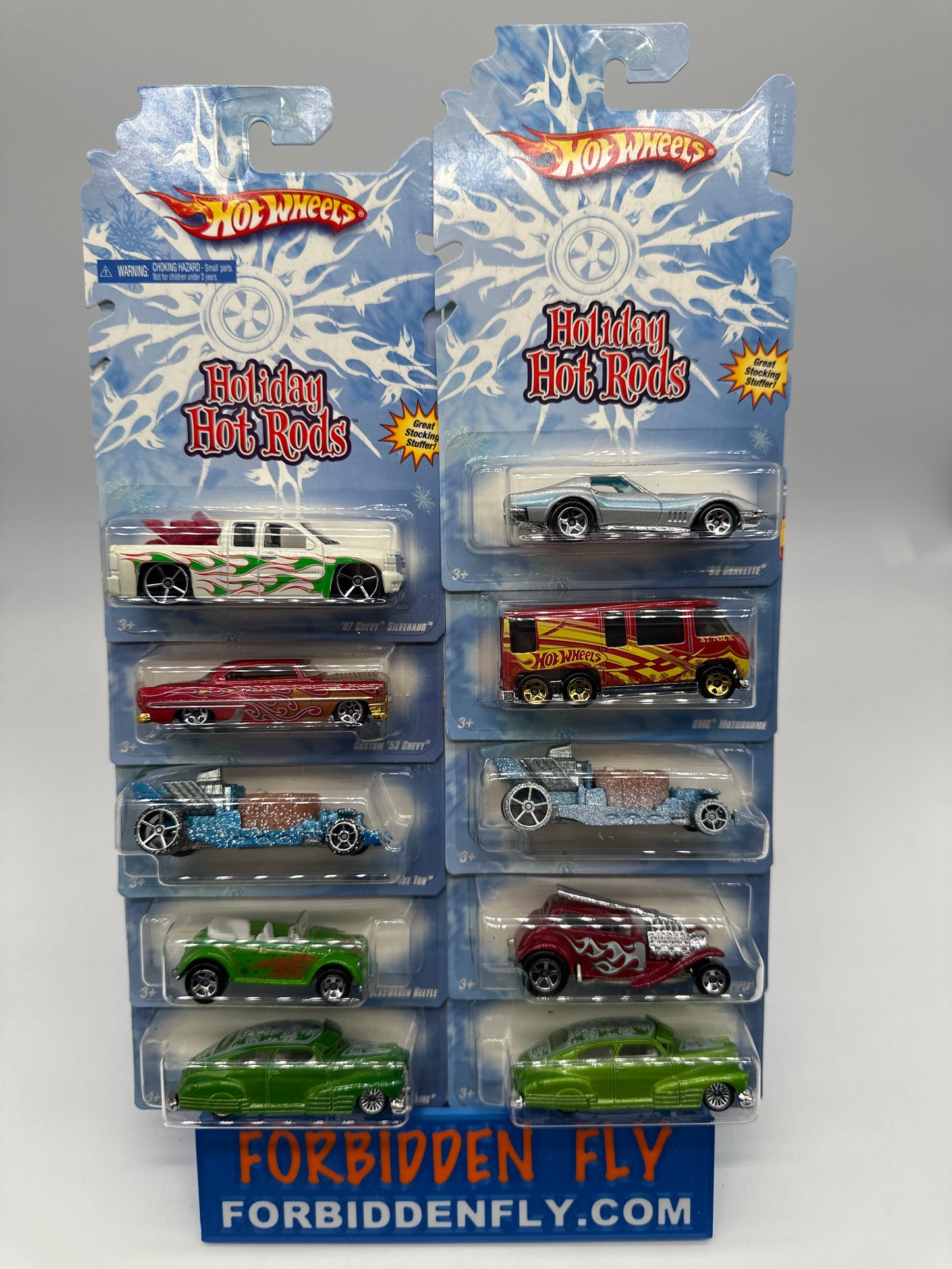 Hot Wheels - Wal Mart Exclusive 2008 Holiday Hot Rods Series - Complete Set of 8 With Variations