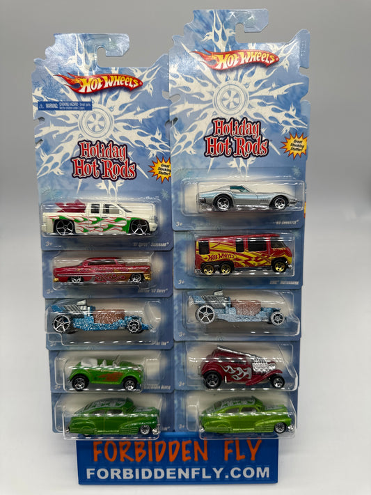 Hot Wheels - Wal Mart Exclusive 2008 Holiday Hot Rods Series - Complete Set of 8 With Variations