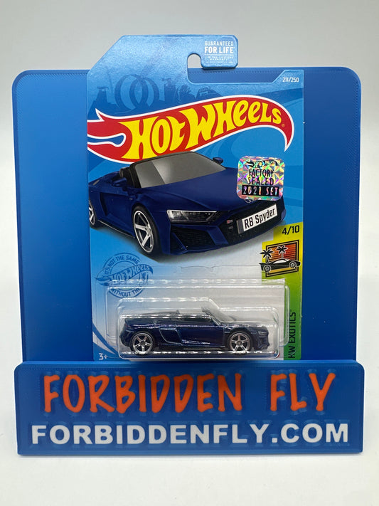 Hot Wheels Super Treasure Hunt - 2021 M Case Factory Stickered - 2019 Audi R8 Spyder