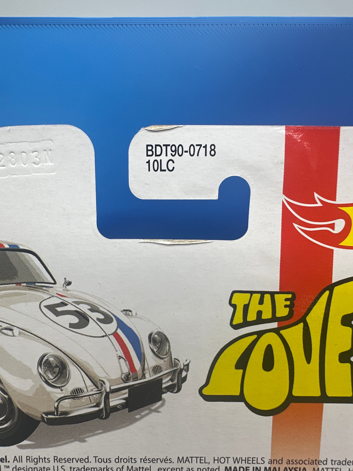 Hot Wheels 2014 Retro Entertainment Premium Single - The Love Bug - Volkswagen Beetle “Herbie” (Movie Reel Packaging)