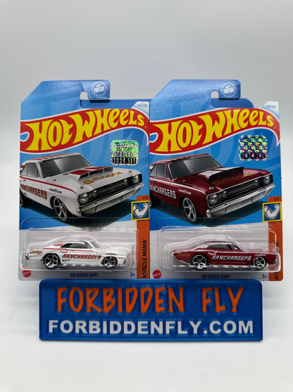 Hot Wheels Mainline - Factory Stickered 2024 - ‘68 Dodge Dart - Lot Of 2