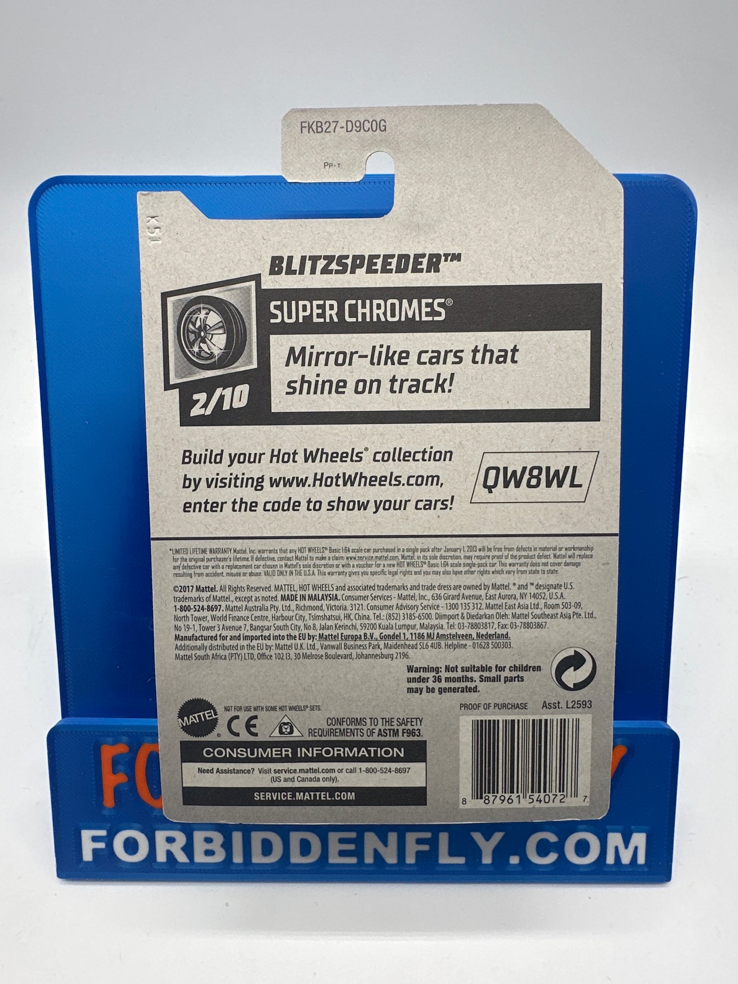 Hot Wheels Regular Treasure Hunt - Factory Stickered 2018 G Case - Blitzspeeder