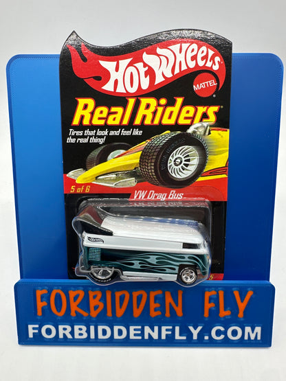 Hot Wheels RLC Red Line Club - Real Riders Series 5 - Teal Volkswagen VW Drag Bus