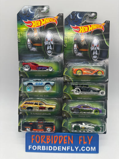 Hot Wheels - 2017 Halloween Series - Complete Set of 8