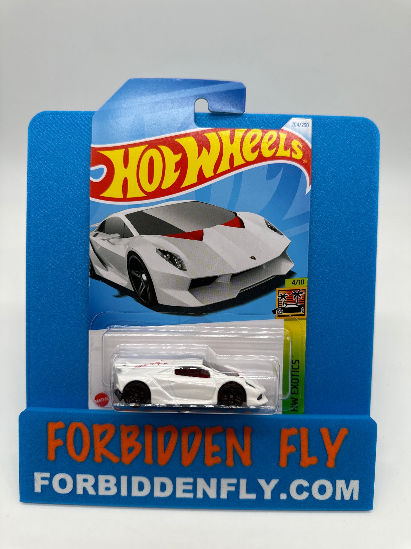Hot Wheels 2024 K Case - International Card - Lamborghini Sesto Elemento - White