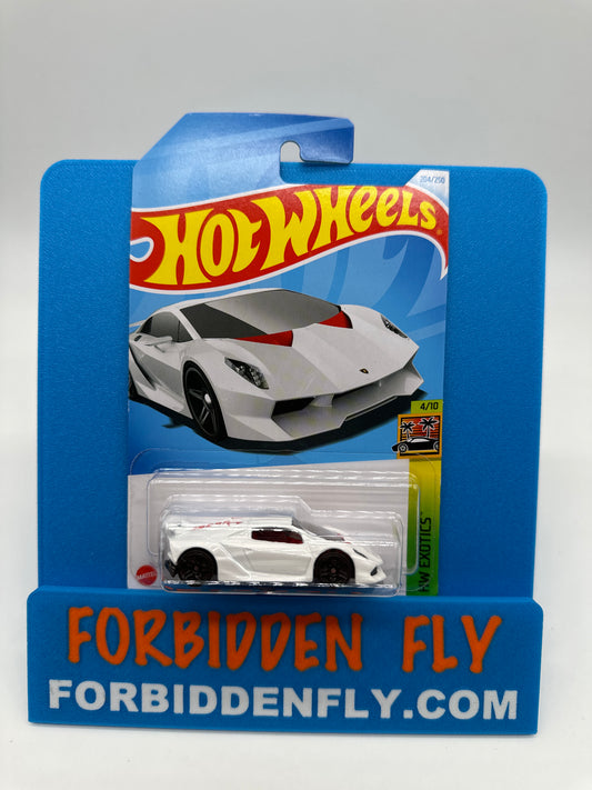 Hot Wheels 2024 K Case - International Card - Lamborghini Sesto Elemento - White