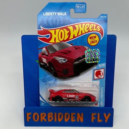 Hot Wheels 2021 Factory Stickered - LB Silhouette Works LBWK Nissan 35GT-R - Red