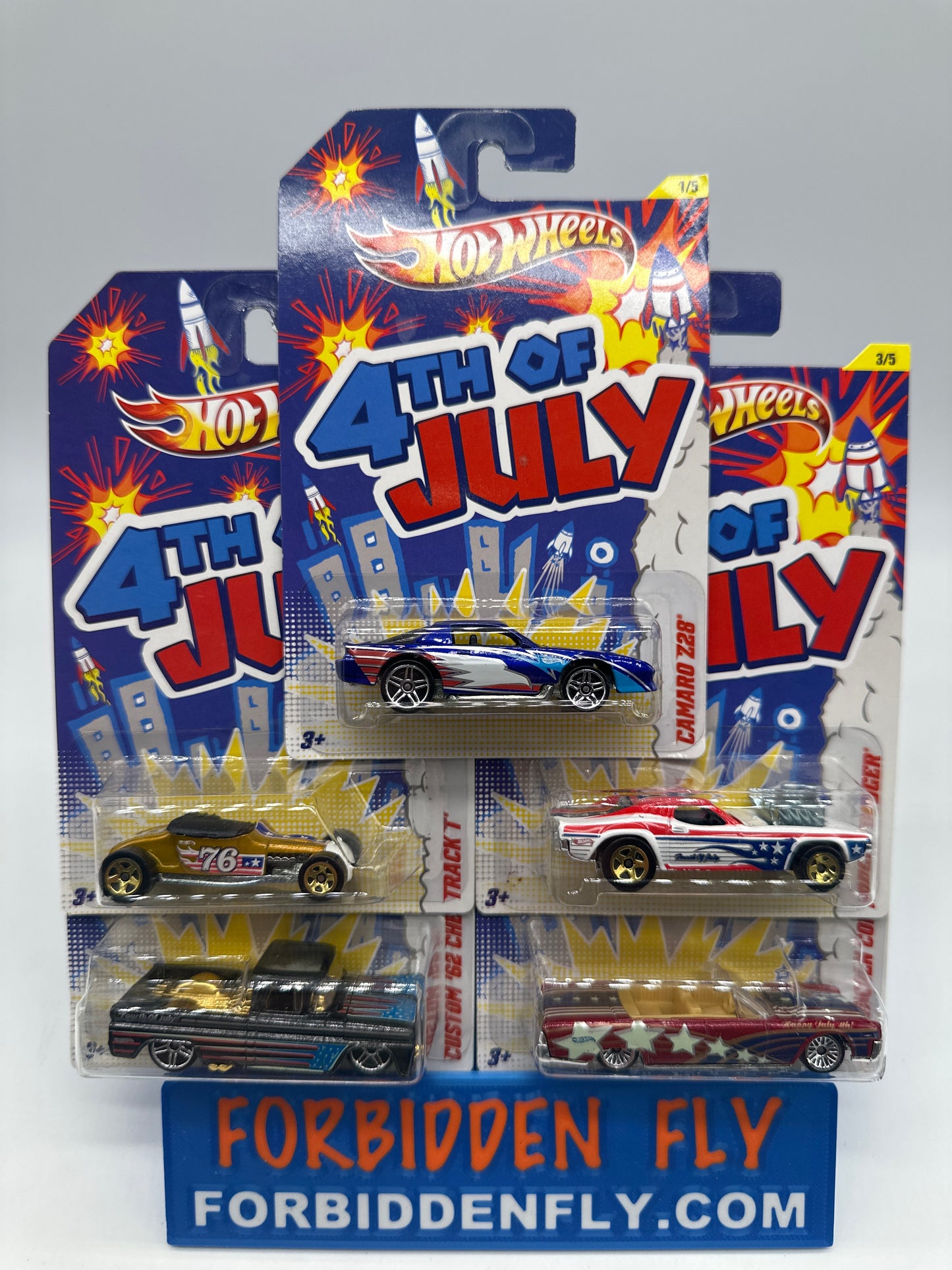 Hot Wheels - Kroger Exclusive 2012 4th of July Series - Complete Set of 5