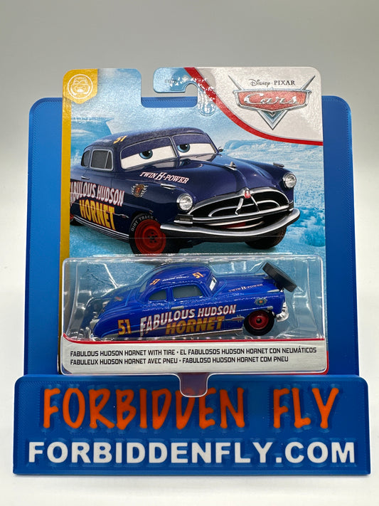 Disney Pixar Cars Movie - Funny Flashbacks Series - Fabulous Hudson Hornet With Tire
