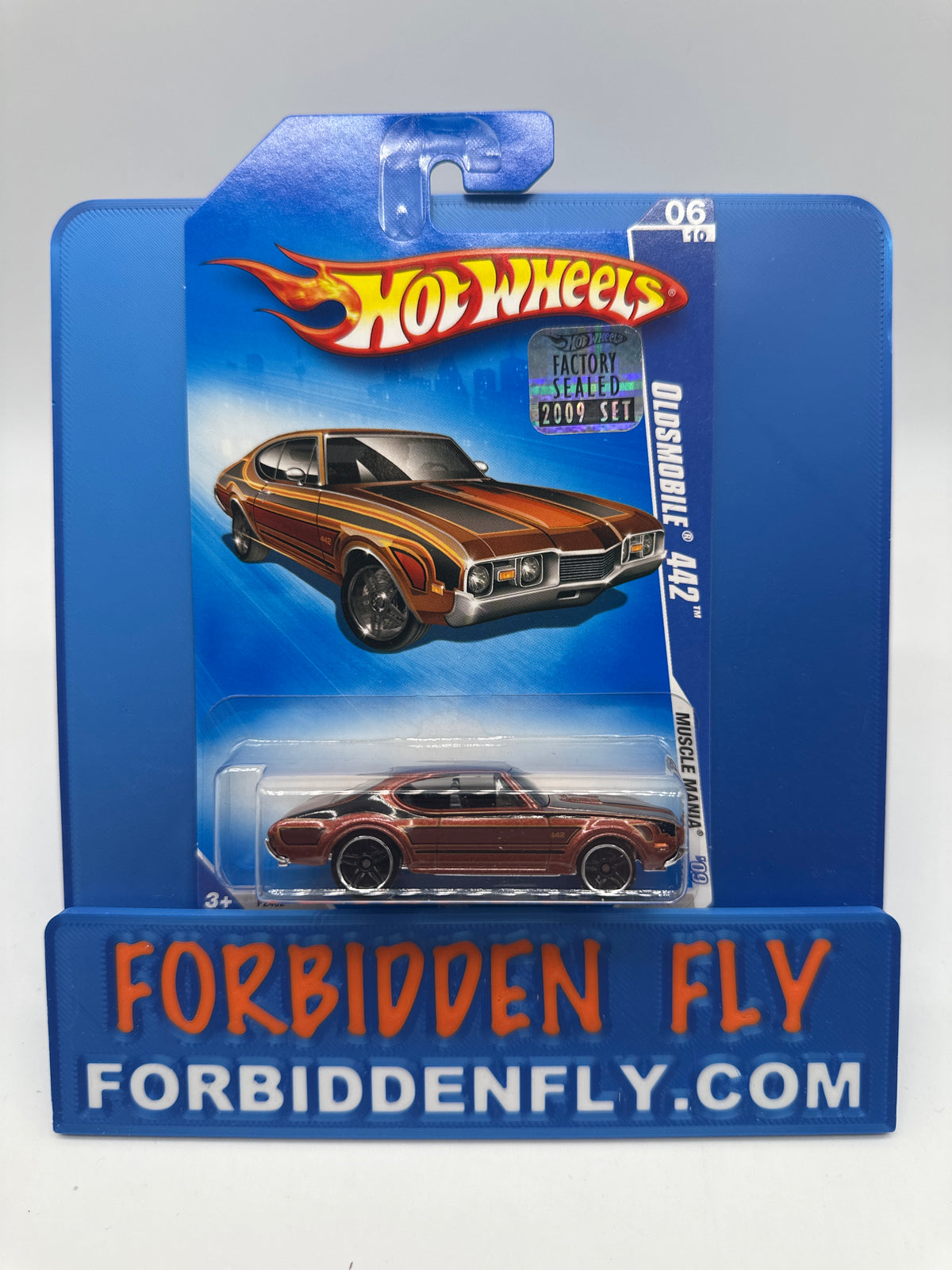 Hot Wheels Mainline - 2009 Factory Stickered - Muscle Mania Series - Olds 442 - Lot Of 3