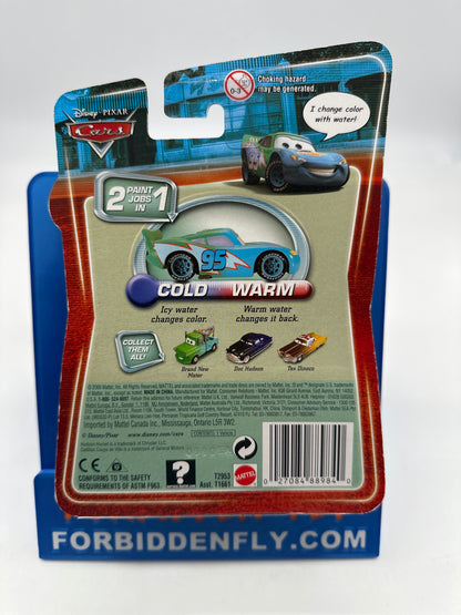 Disney Pixar Cars Movie - Color Changers - Teal Green to Blue - Dinoco Lightning McQueen