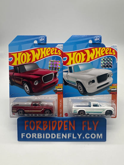Hot Wheels Mainline - Factory Stickered 2024 - ‘63 Studebaker Champ - Lot Of 2