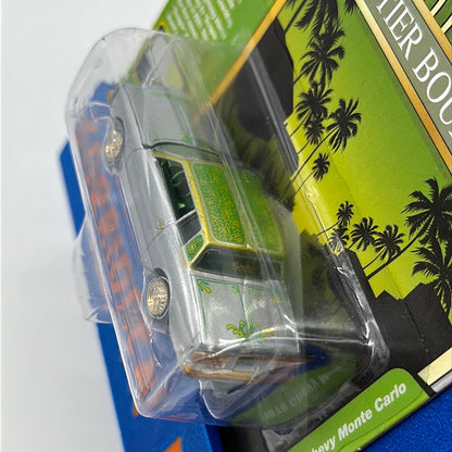 Johnny Lightning - Auto World Store Exclusive - Scrapin’ Release - 1978 Chevy Monte Carlo (Silver & Lime)