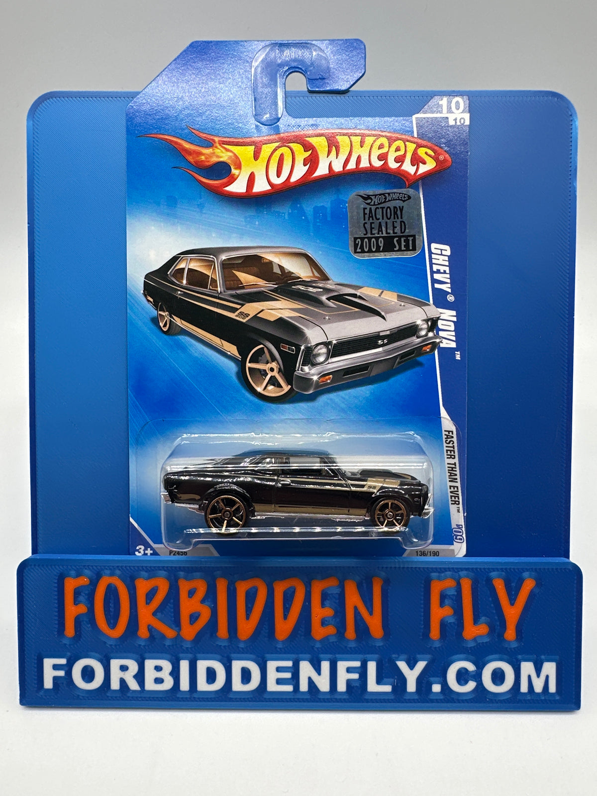 Hot Wheels Mainline - 2009 Factory Stickered - Faster Than Ever Series - Chevy Nova - Lot Of 3