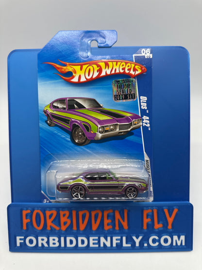 Hot Wheels Mainline - 2009 Factory Stickered - Muscle Mania Series - Olds 442 - Lot Of 3