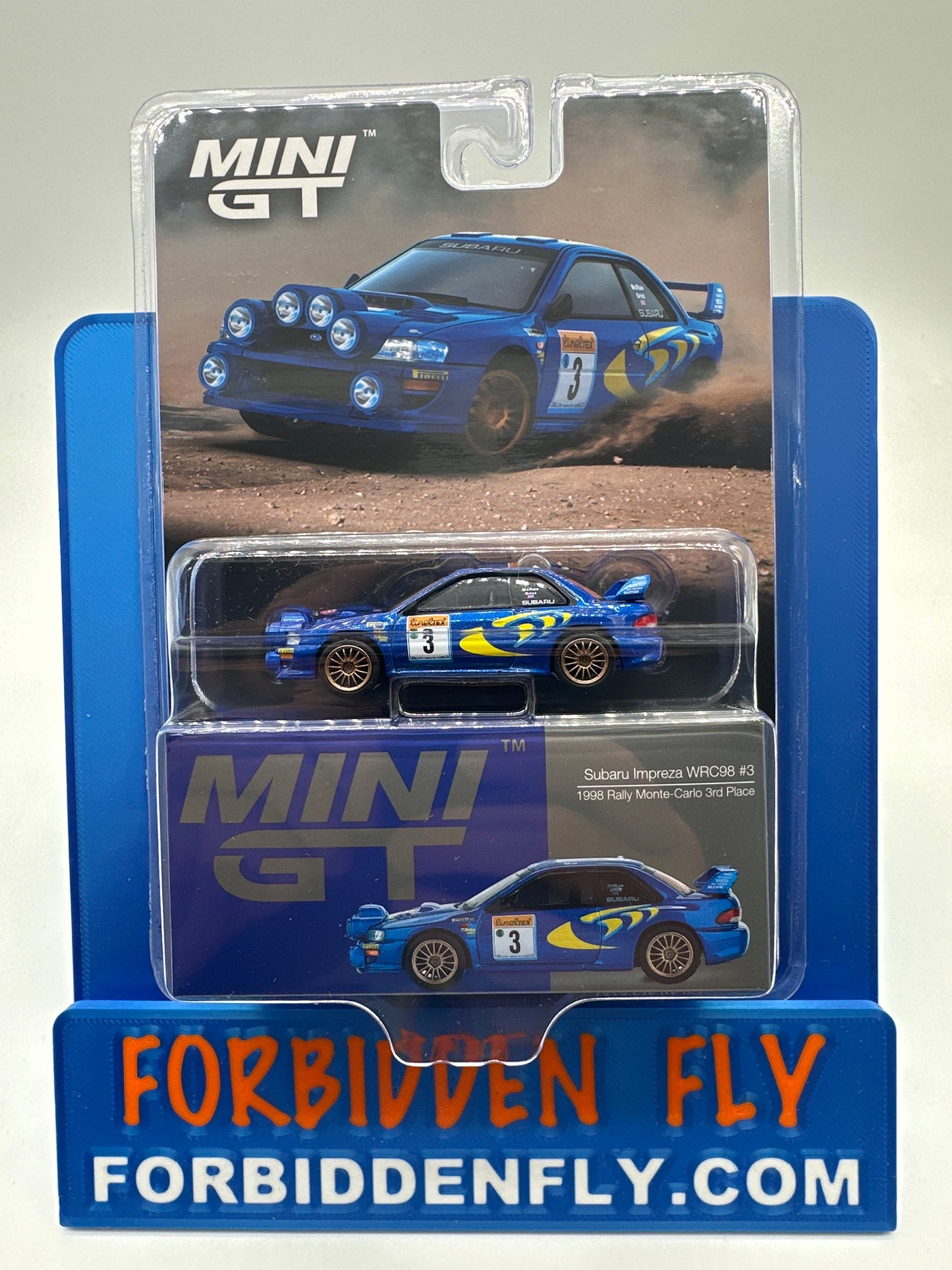 Mini GT #975 - Subaru Impreza WRC98 #3 - 1998 Rally Monte Carlo 3RD Place