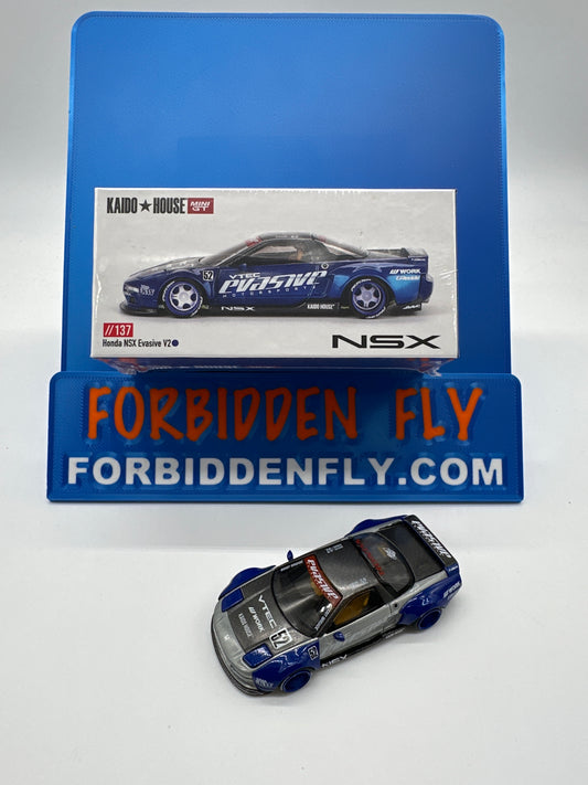 Kaido House (x MiniGT) - Raw Chase #137 - Honda NSX Eavsive V2 - Blue