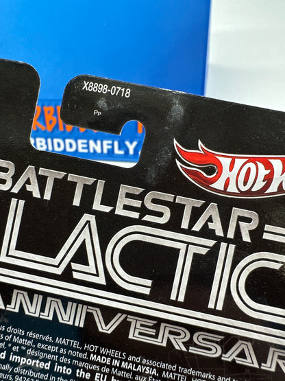 Hot Wheels 2013 Retro Entertainment Premium Single - Battlestar Galactica (35th Anniversary) - Colonial Viper (Movie Reel Packaging)