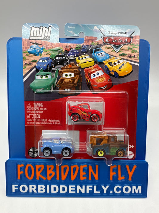 Disney Pixar Cars Movie - Metal Mini Racers 3 Pack - 2026 Next Gen Racers - Lightning McQueen, Sally, Mater