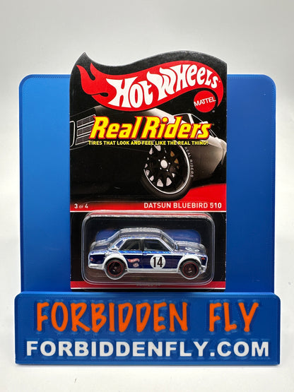 Hot Wheels RLC Red Line Club - Real Riders - Blue Datsun Bluebird 510