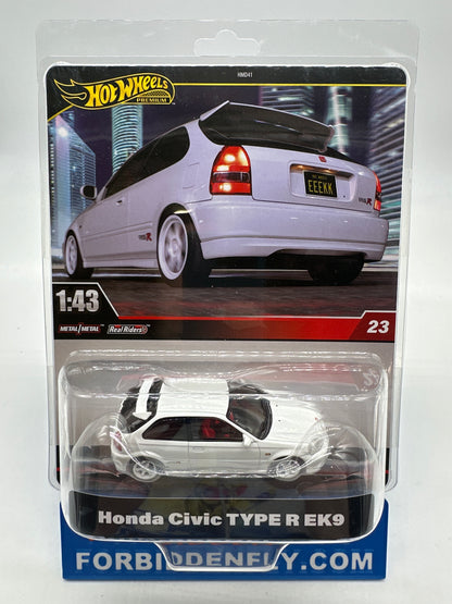 Hot Wheels Premium - 1:43 Scale #23 - Honda Civic Type R EK9
