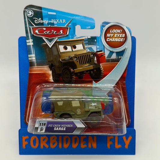 Disney Pixar Cars Movie - Pit Crew Member Sarge Eye Changing