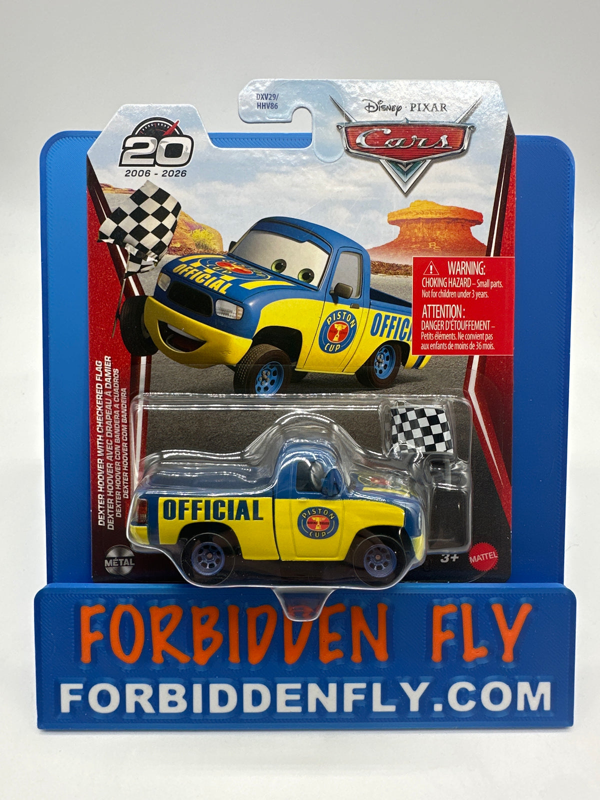 Disney Pixar Cars Movie - 20 Year Anniversary Release - Dexter Hoover with Checkered Flag