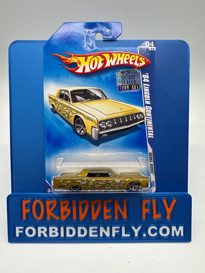 Hot Wheels Mainline - 2009 Factory Stickered - Rebel Rides Series - ‘64 Lincoln Continental - Lot Of 2