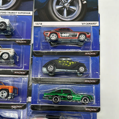 Hot Wheels - 2014 Real Riders Series - Complete Set of 18