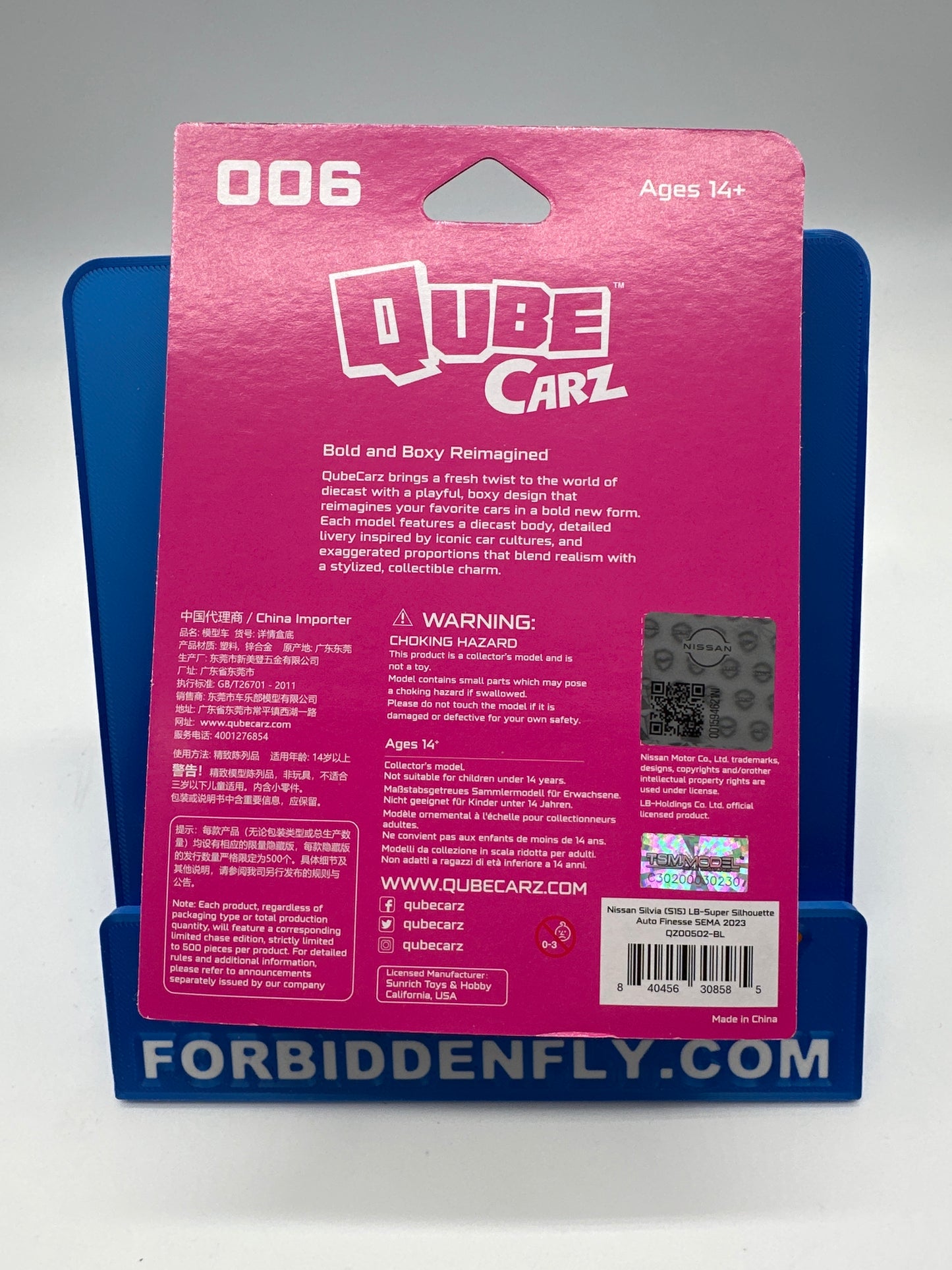 Mini GT Qube Carz - #006 Nissan Silvia (S15) LB-Super Silhouette Auto Finesse SEMA 2023