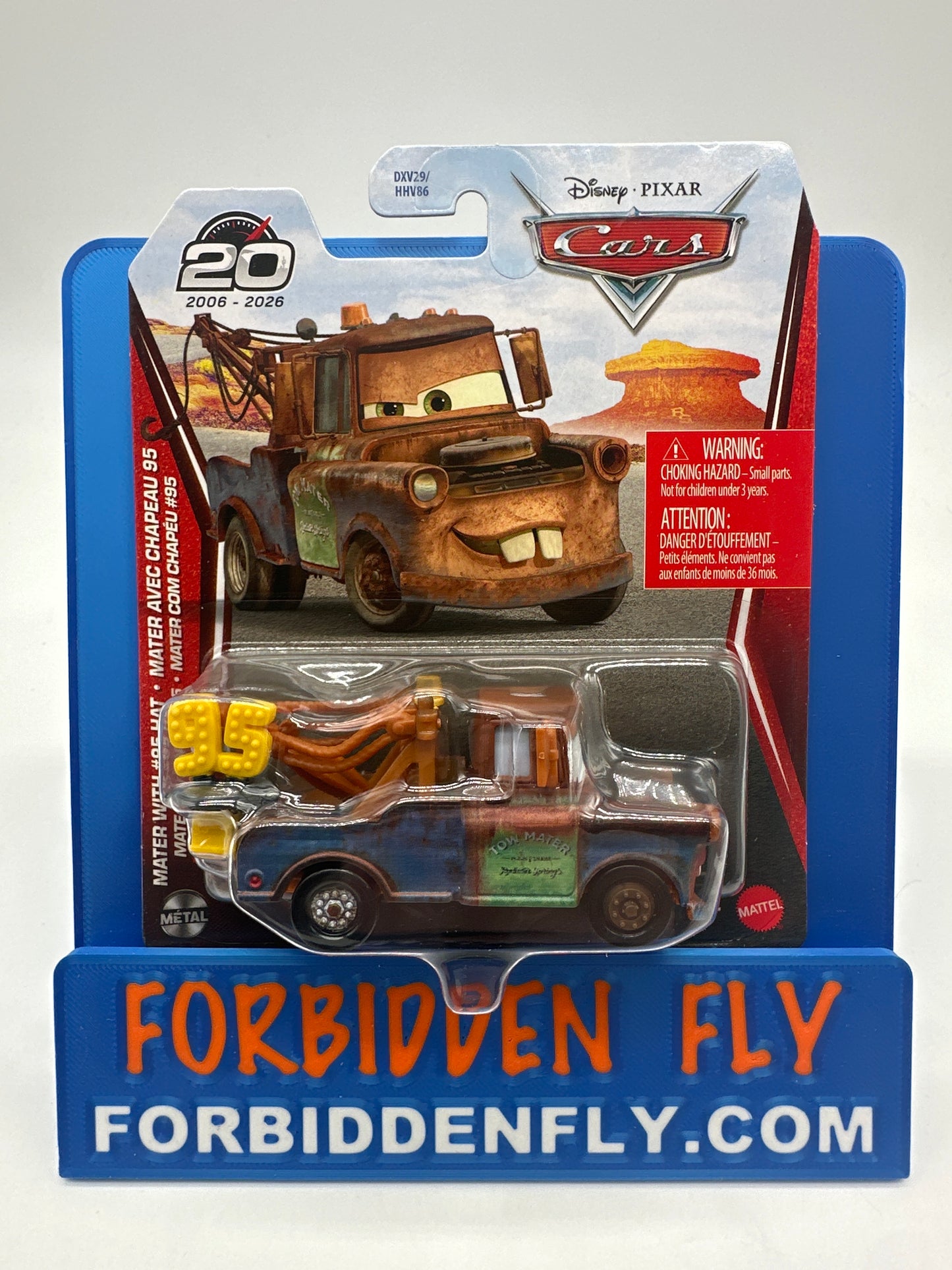 Disney Pixar Cars Movie - 20 Year Anniversary Release - Mater with #95 Hat