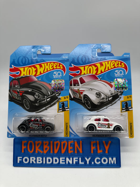 Hot Wheels Mainline - Factory Stickered 2018 - Volkswagen Beetle - Lot Of 2