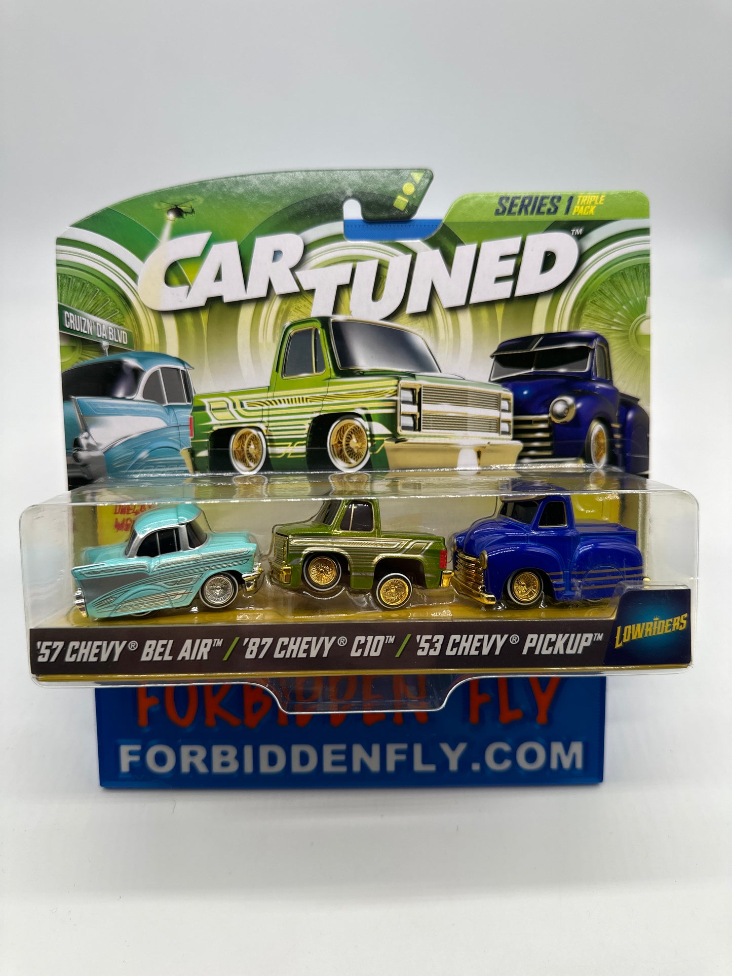 CarTuned - Hobby Exclusive - Series 1 - Triple Pack (Multipack) Release -  ‘57 Chevy Bel Air, ‘87 Chevy C10 & ‘53 Chevy Pickup