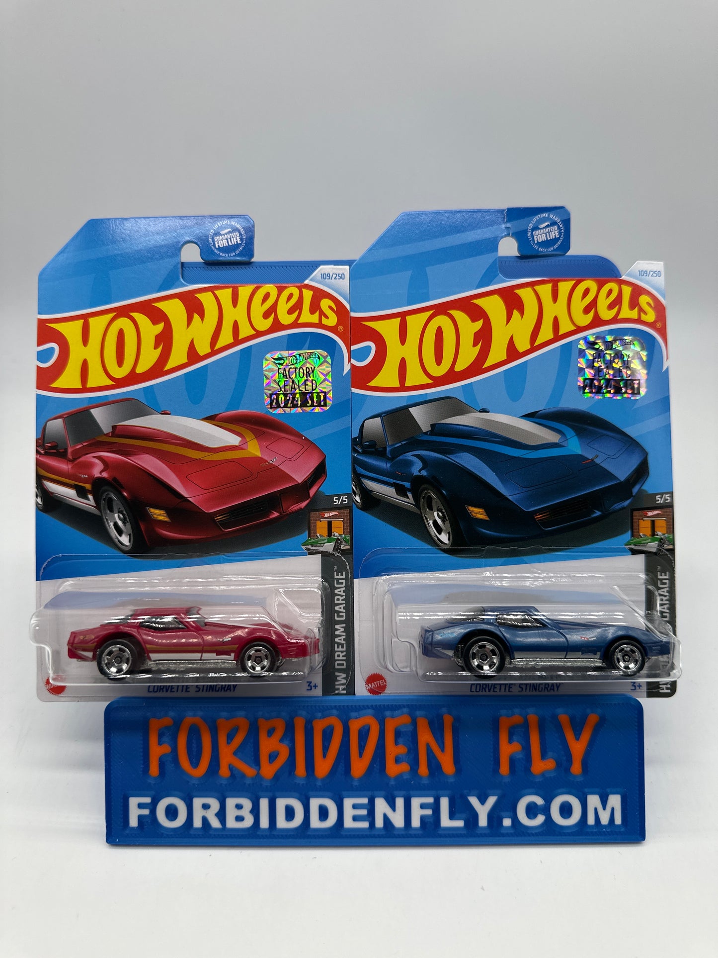 Hot Wheels Mainline - Factory Stickered 2024 - Corvette Stingray - Lot Of 2