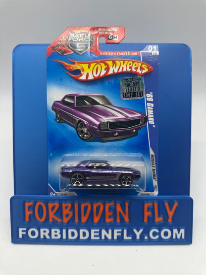 Hot Wheels Mainline - 2009 Factory Stickered - Muscle Mania Series - ‘69 Camaro - Lot Of 3