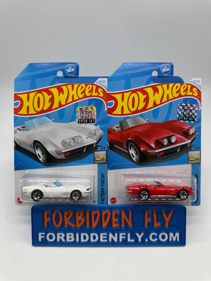 Hot Wheels Mainline - Factory Stickered 2024 - ‘72 Stingray Convertible - Lot Of 2