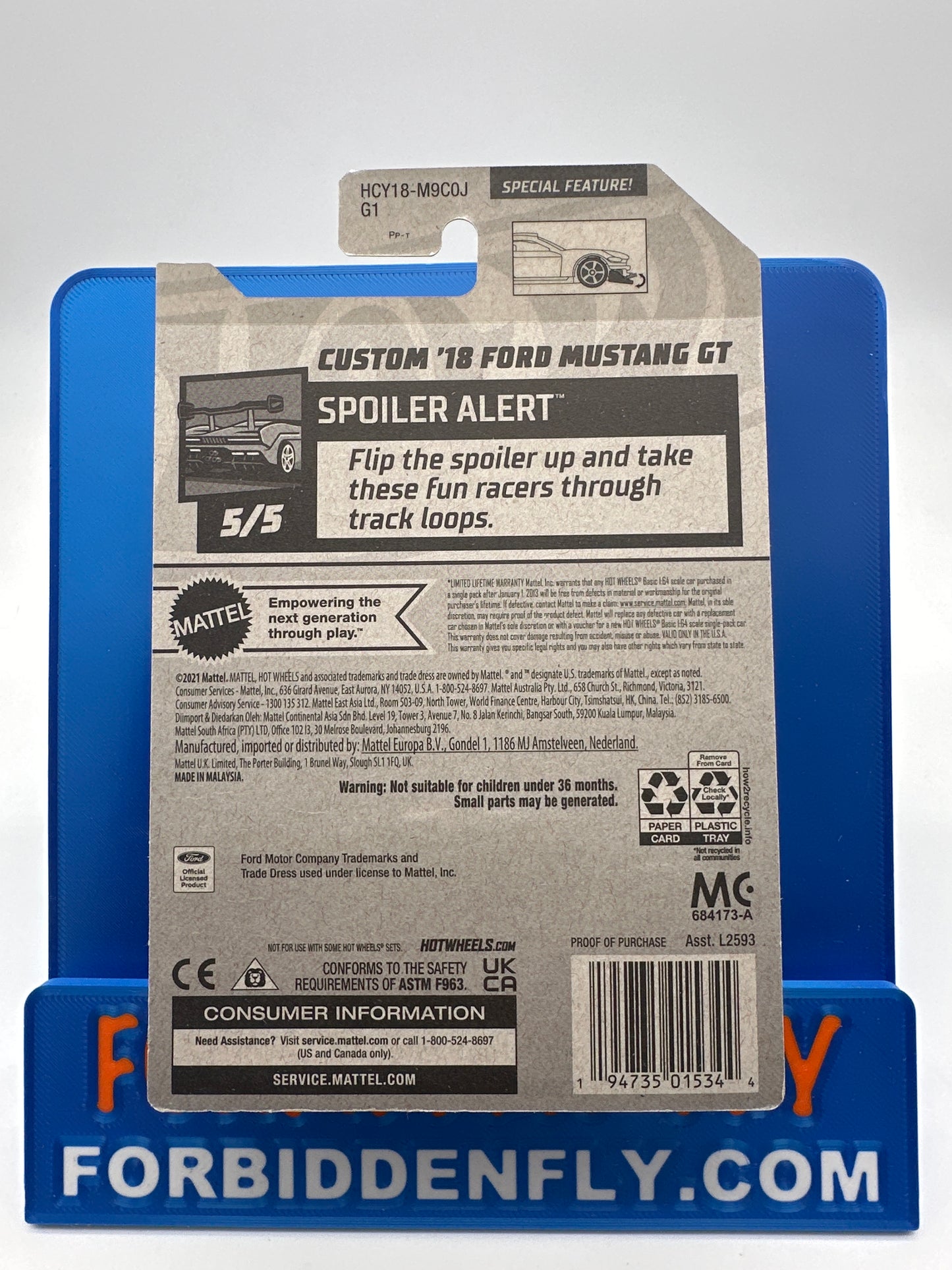 Hot Wheels 2022 Super Treasure Hunt - J Case- Custom ‘18 Ford Mustang GT - Factory Stickered