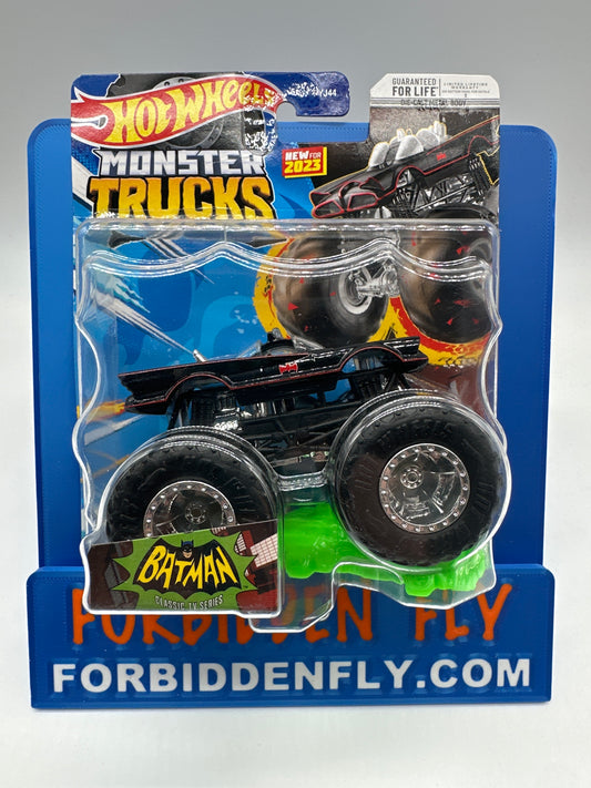 Hot Wheels Monster Trucks - 2023 Series - Classic TV Batmobile w/ Crushable Car