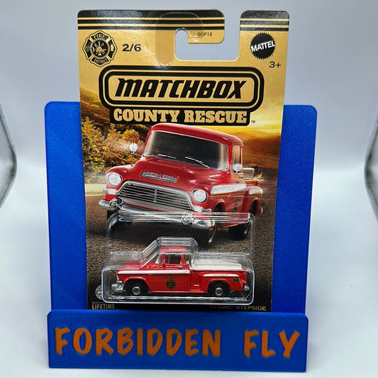 Matchbox - 2023 Wal Mart Exclusive - County Rescue Series #2/6 - ‘57 GMC Stepside - Red