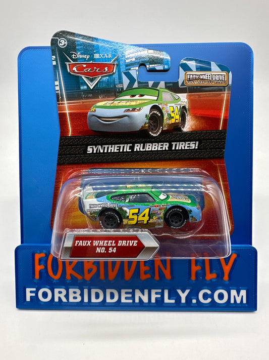 Disney Pixar Cars Movie - Piston Cup Racer w/ Synthetic Rubber Tires #54 Faux Wheel Drive