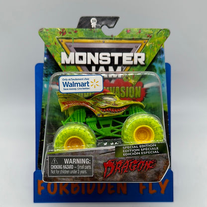 Spinmaster Monster Jam Monster Trucks - Walmart Exclusive Zombie Invasion Series - Dragon