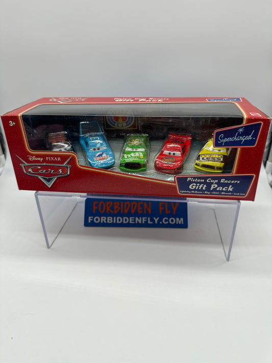 Disney Pixar Cars Movie - Supercharged - Piston Cup Racers 5 Car Gift Pack Multipack Set