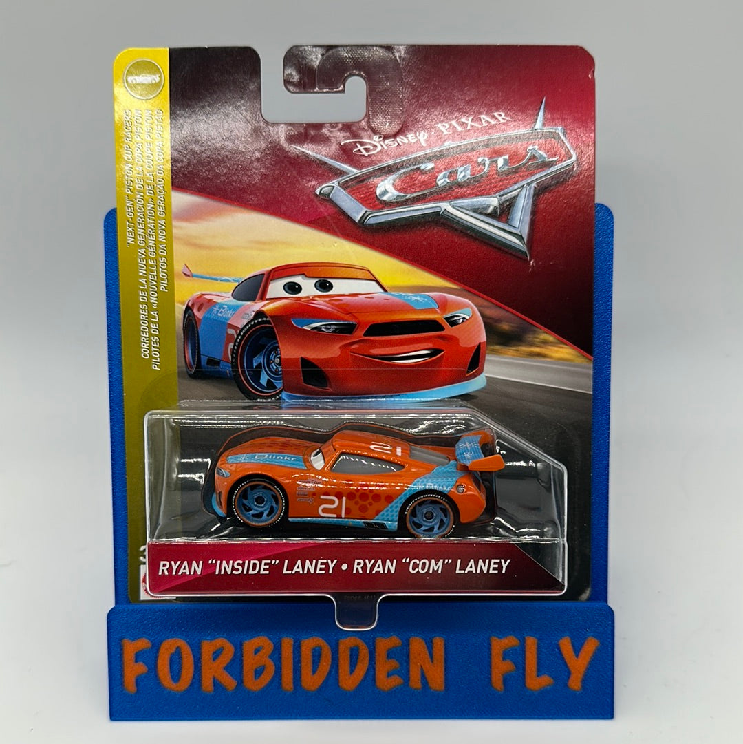 Disney Pixar Cars Movie - Next Gen Piston Cup Racers Series - #21 Ryan “Inside” Laney (Blinkr)