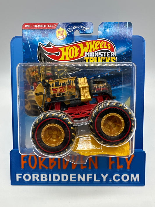 Hot Wheels Monster Trucks - 2026 Treasure Hunt - Will Trash It All (w/ Crushed Car)