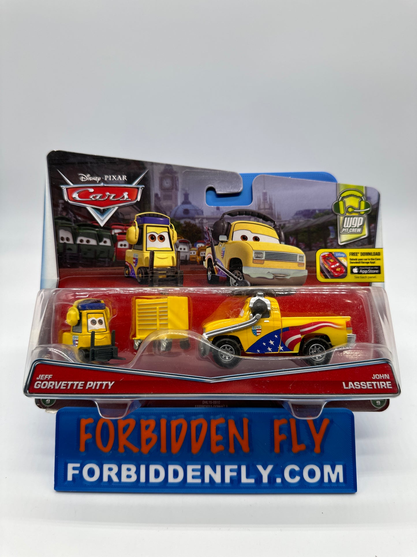 Disney Pixar Cars Movie - WGP Pit Crew Series (Two) 2 Pack - Jeff Gorvette Pitty & John Lassetire