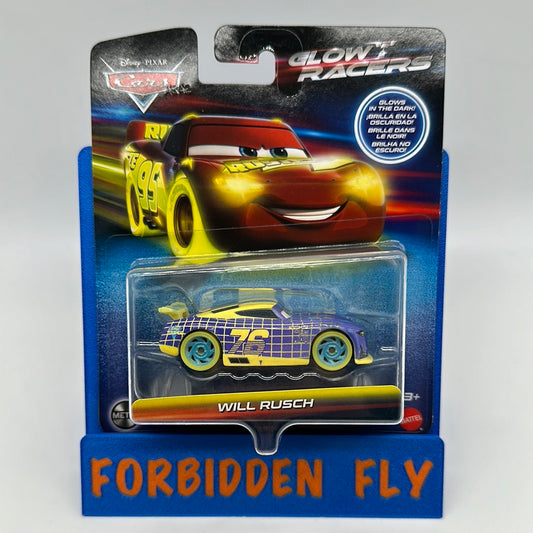 Disney Pixar Cars Movie - Glow Racers Series - Next Gen Racer #76 Will Rusch