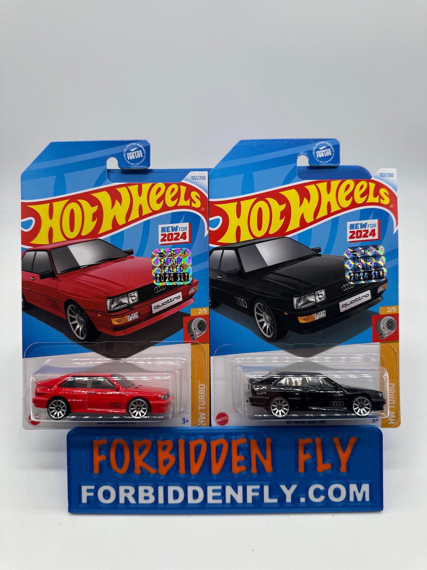 Hot Wheels Mainline - Factory Stickered 2024 - ‘87 Audi Quattro - Lot Of 2