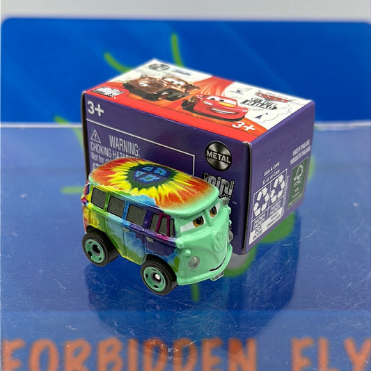 Disney Pixar Cars Movie Metal Mini Racers - 2023 Series 3 #36 - Tie Dye Fillmore (unopened)