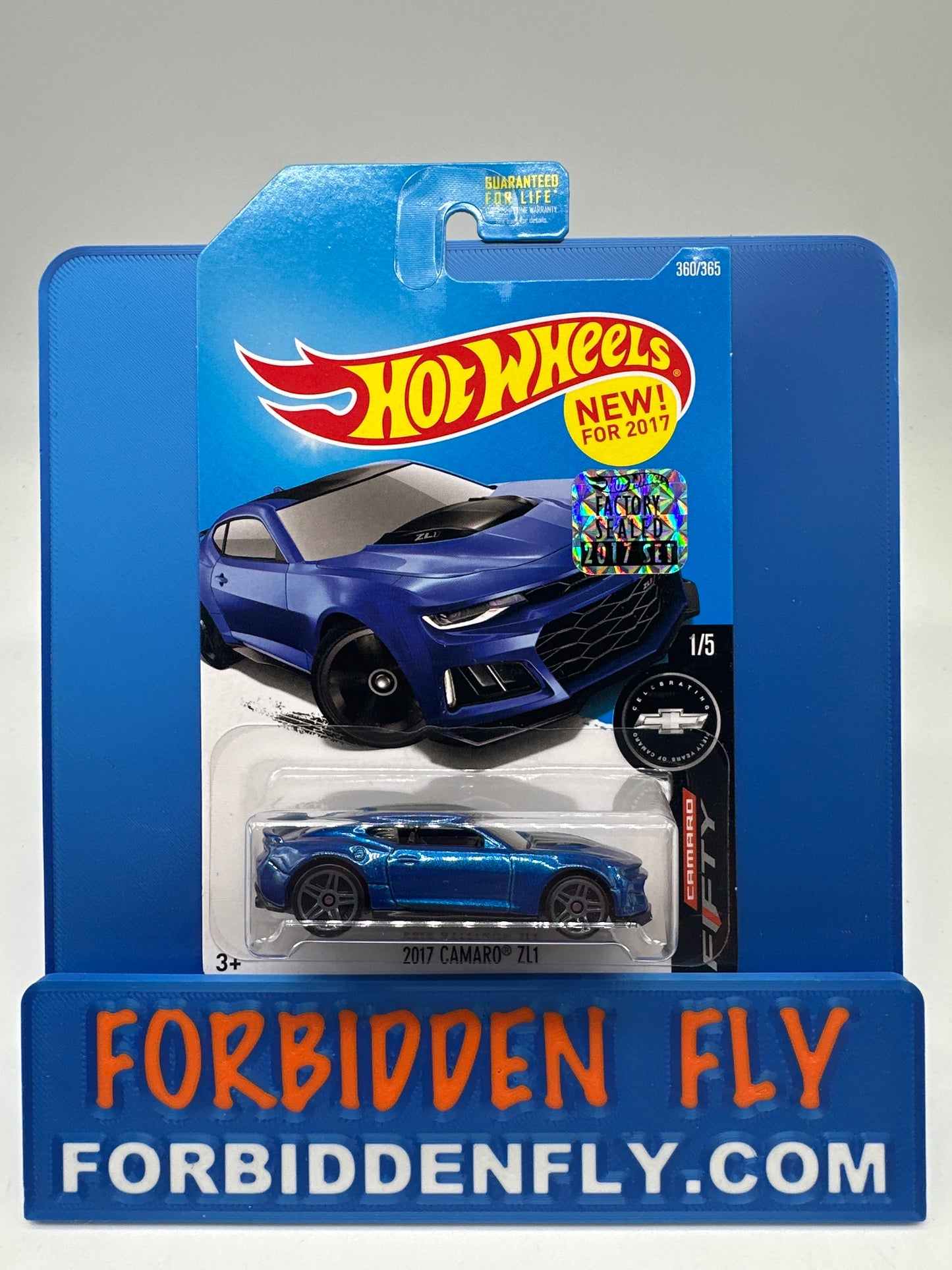 Hot Wheels 2017 Factory Sticker - 2017 Camaro ZL1 - Blue