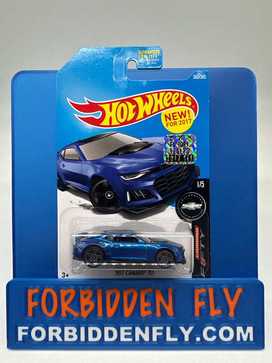 Hot Wheels 2017 Factory Sticker - 2017 Camaro ZL1 - Blue